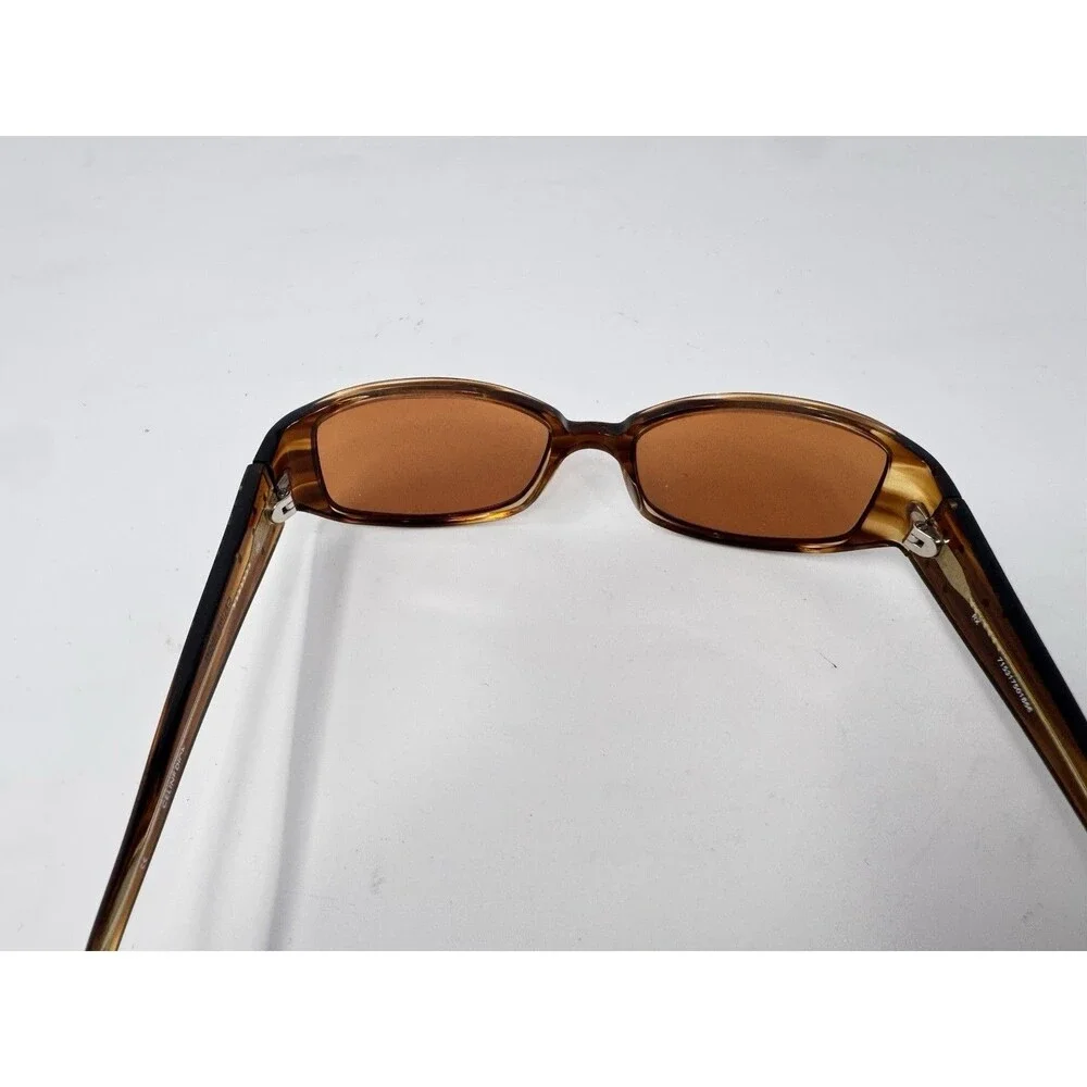 Celine Dion CD5038 Eyeglass Frames Only Brown Tortoise Rectangle